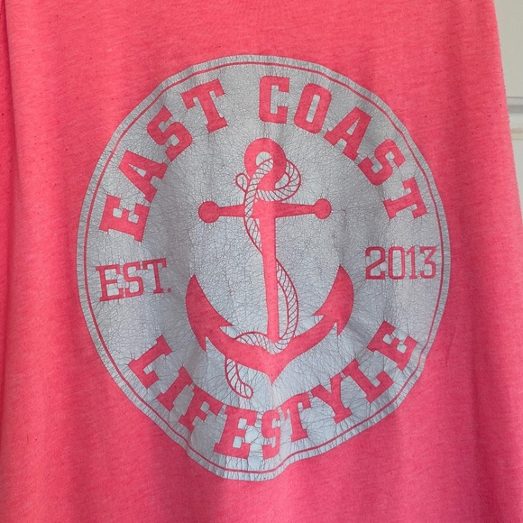 Neon Pink East Coast Lifestyle Tank - Picture 2 of 4